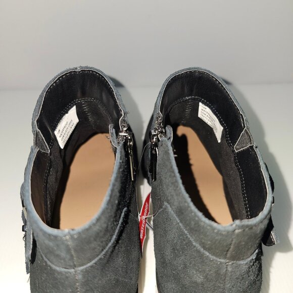 NEW Blondo Ankle Bootie Womens 10 Black Suede Waterproof Low Heel Fall Winter - Picture 9 of 13